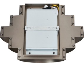 Modern fali lámpa gunmetal LED-del, 3 fokozatban dimmelhető - Lines