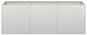 vidaXL növénytartó 120x40x40 cm rozsdamentes acélból