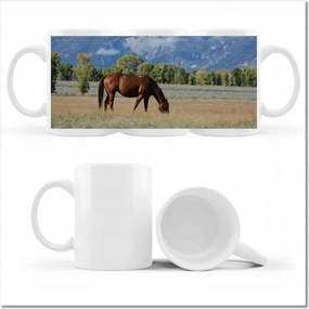 Fotó bögre Ló a prérin