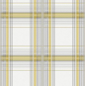 Kockás fali tapéta sárga szürke modern