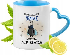 Raffaelnek Kék Bögre Szív Alakú Füllel Ajándék