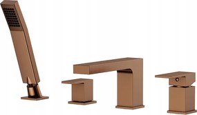 Valvex Kádtöltő Csaptelep 4 Lyukú Ars Tartozékokkal, Szálcsiszolt Réz