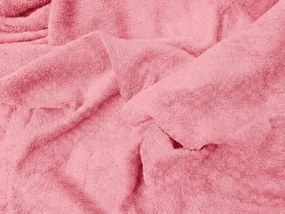 Frottír rózsaszín lepedő EXCLUSIVE 90x200 cm