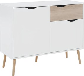 komód, tölgy sonoma/fehér, OSLO 75387