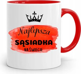 Szomszédnak Piros Ajándék Bögre fényképes nyomtatással