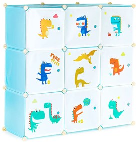Dínós játéktároló szekrény 109x37x109 cm
