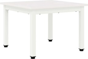 vidaXL Dohányzóasztal Fehér 50 x 50 x 36 cm Tömör fenyőfa