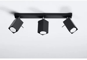 Spotlámpa MERIDA 3 3xGU10/40W/230V fekete