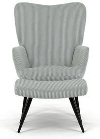 Pihenőfotel lábtartóval L7285 BLUE6, kék