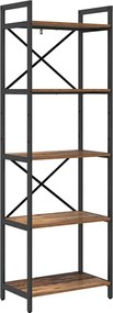 vidaXL Könyvespolc Öreg fa 56 x 34 x 171 cm Faanyag