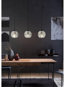 Fekete függőlámpa üveg búrával ARISCANI – EGLO