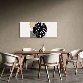 Kép - Absztrakció trópusi levelekkel N⁰2 (120x50 cm)