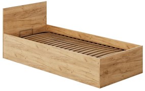 Egyszemélyes ágy 90 cm Discutibles (aranyy craft tölgy) (ágyráccsal)  (tárolóhellyel). 1116311