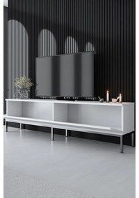 TV szekrény Lord - White, Silver
