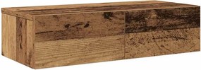 vidaXL Falipolc fiókokkal régi fa 60x26,5x15 cm műszaki fa