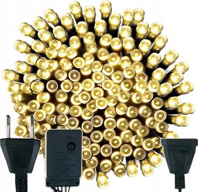 ErĆs KarĂĄcsonyfa LĂĄmpĂĄk 1000 Led FehĂ©r Meleg KĂŒltĂ©ri BeltĂ©ri Programok