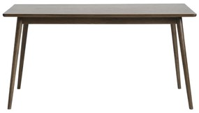 Barna bővíthető étkezőasztal tölgyfa dekoros asztallappal 150x90 cm Barrali – Unique Furniture