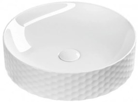 Sanovit SIENA - PULTRA ültethető - Top Counter - porcelán mosdó - O - Ø 44 cm