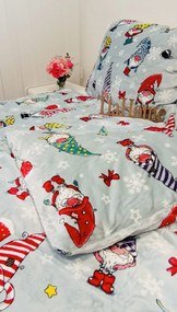 Karácsonyi Manók mikroplüss ágyneműhuzat 200x140cm+90x70cm TiaHome