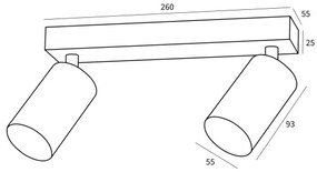 Immax NEO 07263Z - LED RGB+CCT dimmelhető lámpa NEO PUNTO 2xGU10/4,8W/230V