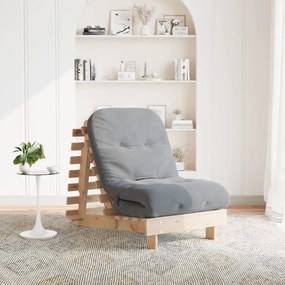 tömör fenyőfa futon kanapéágy matraccal 70 x 206 x 11 cm