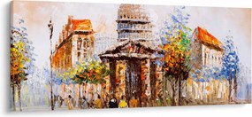 Kép - Festett városi emlékmű (120x50 cm)