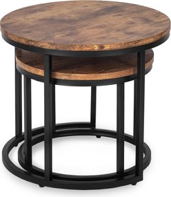 Dohányzóasztal szett FIGO rusztikus tölgy