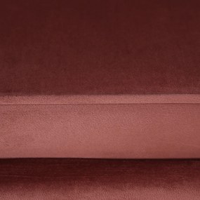 Pad Art-deco stílusban, rózsaszín Velvet anyag/gold chróm-arany, NOBLIN