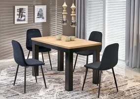 Gizmo bővíthető étkezőasztal 120-160cm tölgy/fekete