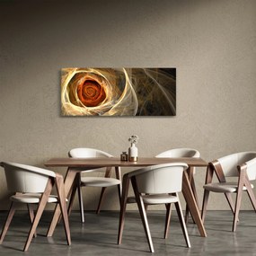 Kép - Absztrakt rózsák tüzes színekben (120x50 cm)