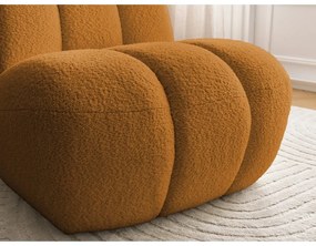 Mustársárga buklé fotel Janissaire – Bobochic Paris