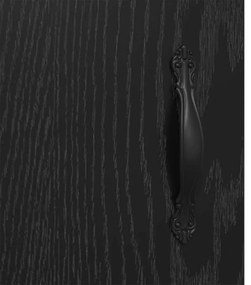 Széf Fekete tölgy 34,5 x 34 x 90 cm Műszaki fa és vas