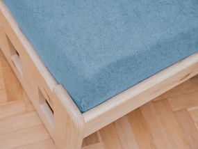 Gyerek frottír lepedő 70x140 cm világoskék