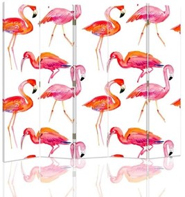 Gario Paraván Flamingók Méret: 180 x 170 cm, Kivitelezés: Klasszikus paraván