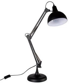 TABLE fekete fém asztali lámpa