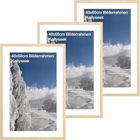 3 db-os képkeret szett 40x60 Cm Mdf Akril Üveg Színes Fa Függő