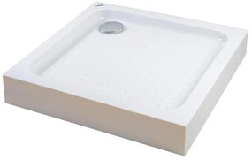 Almagro 80x80x13,5 cm szögletes, akril zuhanytálca szifonnal