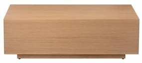 Natúr színű dohányzóasztal tölgyfa dekorral 40x80 cm GOBA – Blomus