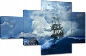 Képek 130x80 Vihar Tenger Hajó Tájkép
