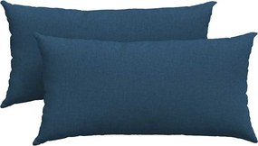 vidaXL Kanapé párnák 2 pcs Kék 80 x 40 cm szövet