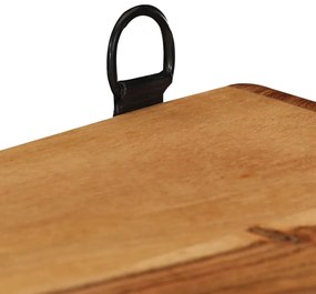 3 részes tömör akácfa fali kockapolcszett