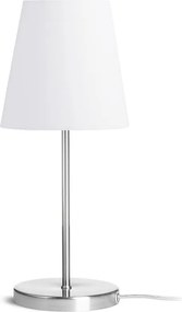 RENDL NYC/CONNY 15/15 asztali lámpa Polycotton fehér/nikkel 230V LED E27 11W