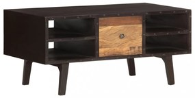 tömör újrahasznosított fa dohányzóasztal 100 x 50 x 45 cm