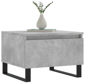 2 db betonszürke szerelt fa dohányzóasztal 50 x 46 x 35 cm