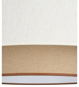 NATIA kábeles függőlámpa 1xE27/60W/230V fehér/barna