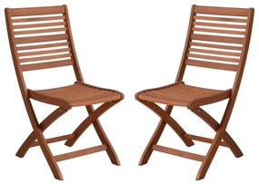 Natúr színű tömörfa kerti szék szett 2 db-os Savannah – Garden Pleasure