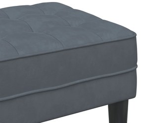 Pad Sötétszürke 113 cm Bársonyos