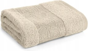 Fürdőlepedő 30X50 bézs, dombornyomott bordó-rózsaszín