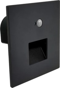 Brilagi LED lépcsővilágító lámpatest érzékelővel JACK LED/3W/230V 3000/4000/6500K fekete