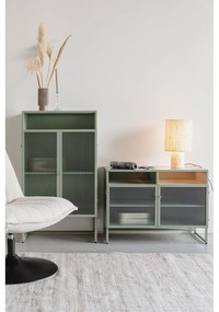 Zöld tálalószekrény 60x105 cm Herbe – White Label